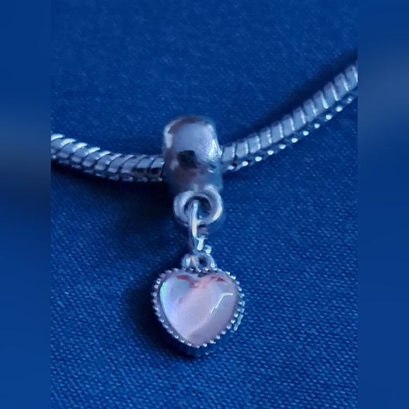 Silver Heart Charm Bracelet - Picture 6 of 8